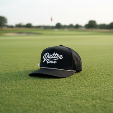 Dadtee Time Script Hat – Black